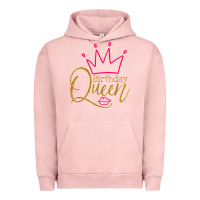 Pigment Salmon birthday queen shirt, womens birthday shirt, birthday t shirt Urban Hoodie - linhVisuals