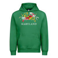 Emerald retro maryland crab state flag vintage travel tank top Urban Hoodie - linhVisuals