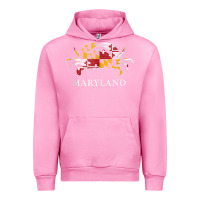 Fuchsia Pink retro maryland crab state flag vintage travel tank top Urban Hoodie - linhVisuals