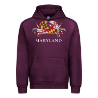Mauve Wine retro maryland crab state flag vintage travel tank top Urban Hoodie - linhVisuals