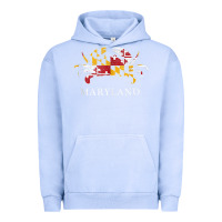 Pigment Grape Ice retro maryland crab state flag vintage travel tank top Urban Hoodie - linhVisuals