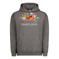 Pigment Tornado retro maryland crab state flag vintage travel tank top Urban Hoodie - linhVisuals
