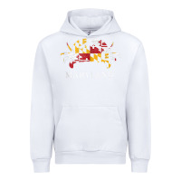 White retro maryland crab state flag vintage travel tank top Urban Hoodie - linhVisuals