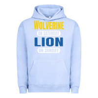 Pigment Grape Ice wolverine on saturday lion on sunday fans detroit vintage pullover hoo Urban Hoodie - linhVisuals