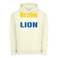 Pigment Pistachio wolverine on saturday lion on sunday fans detroit vintage pullover hoo Urban Hoodie - linhVisuals