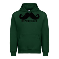 Forest Green MUSTACHE Urban Hoodie - linhVisuals