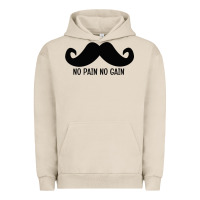Pigment French Oak MUSTACHE Urban Hoodie - linhVisuals