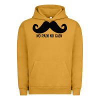 Pigment Peanut Butter MUSTACHE Urban Hoodie - linhVisuals
