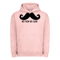 Pigment Salmon MUSTACHE Urban Hoodie - linhVisuals