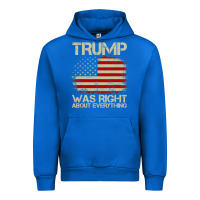 Cobalt vintage usa american flag trump was right about everything pullover ho Urban Hoodie - linhVisuals