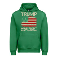 Emerald vintage usa american flag trump was right about everything pullover ho Urban Hoodie - linhVisuals