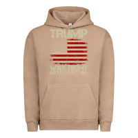 Pigment Burro vintage usa american flag trump was right about everything pullover ho Urban Hoodie - linhVisuals