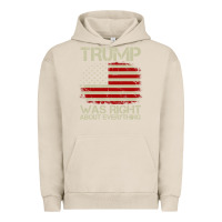 Pigment French Oak vintage usa american flag trump was right about everything pullover ho Urban Hoodie - linhVisuals