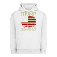 Pigment Lunar Rock vintage usa american flag trump was right about everything pullover ho Urban Hoodie - linhVisuals