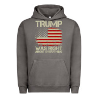 Pigment Tornado vintage usa american flag trump was right about everything pullover ho Urban Hoodie - linhVisuals
