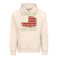Sandshell vintage usa american flag trump was right about everything pullover ho Urban Hoodie - linhVisuals