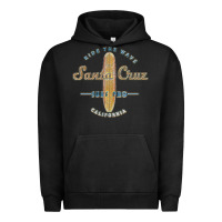 Pigment Black santa cruz, ca vintage surfers tshirt Urban Hoodie - linhVisuals