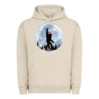 Pigment French Oak santa bigfoot christmas rock funny sasquatch believe xmas t shirt Urban Hoodie - linhVisuals