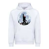 White santa bigfoot christmas rock funny sasquatch believe xmas t shirt Urban Hoodie - linhVisuals