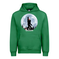 Emerald santa bigfoot christmas rock funny sasquatch believe xmas t shirt Urban Hoodie - linhVisuals