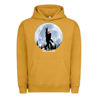 Pigment Peanut Butter santa bigfoot christmas rock funny sasquatch believe xmas t shirt Urban Hoodie - linhVisuals