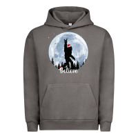Pigment Tornado santa bigfoot christmas rock funny sasquatch believe xmas t shirt Urban Hoodie - linhVisuals