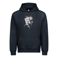 Navy us dc dark knight photo why so serious 01 black h pullover hoodie Urban Hoodie - linhVisuals