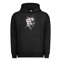 Pigment Black us dc dark knight photo why so serious 01 black h pullover hoodie Urban Hoodie - linhVisuals