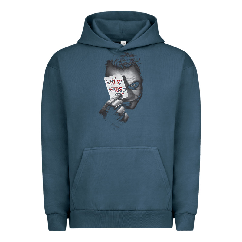 Us Dc Dark Knight Photo Why So Serious 01 Black H Pullover Hoodie Urban Hoodie by linhVisuals | Teevron