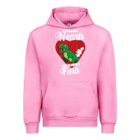 Fuchsia Pink stealing hearts and blasting farts valentine's day t shirt Urban Hoodie - linhVisuals