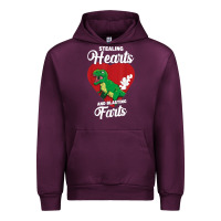 Mauve Wine stealing hearts and blasting farts valentine's day t shirt Urban Hoodie - linhVisuals