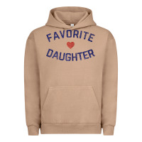 Pigment Burro womens favorite daughter heart distressed vintage faded classic t shir Urban Hoodie - linhVisuals