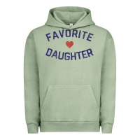 Pigment Oil Green womens favorite daughter heart distressed vintage faded classic t shir Urban Hoodie - linhVisuals