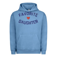 Pigment Pebble Blue womens favorite daughter heart distressed vintage faded classic t shir Urban Hoodie - linhVisuals