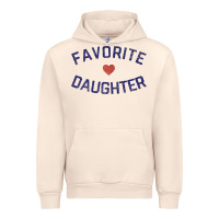 Sandshell womens favorite daughter heart distressed vintage faded classic t shir Urban Hoodie - linhVisuals