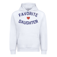 White womens favorite daughter heart distressed vintage faded classic t shir Urban Hoodie - linhVisuals