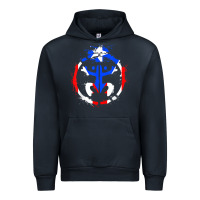 Navy taino coqui symbol   boricua   hispanic heritage t shirt Urban Hoodie - linhVisuals