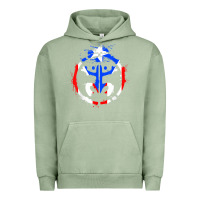 Pigment Oil Green taino coqui symbol   boricua   hispanic heritage t shirt Urban Hoodie - linhVisuals