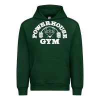 Forest Green POWERHOUSE GYM POPULAR Urban Hoodie - linhVisuals