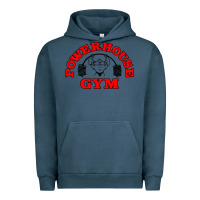 Pigment Midnight Navy POWERHOUSE GYM VINTAGE SPORT Urban Hoodie - linhVisuals
