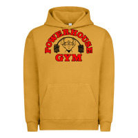 Pigment Peanut Butter POWERHOUSE GYM VINTAGE SPORT Urban Hoodie - linhVisuals