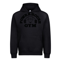 Black POWERHOUSE GYM Urban Hoodie - linhVisuals