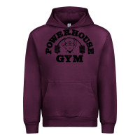 Mauve Wine POWERHOUSE GYM Urban Hoodie - linhVisuals