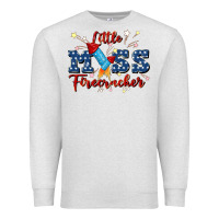 Oatmeal Heather little miss firecracker Premium Sweatshirt - JahusDesignShop