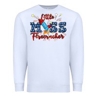 White little miss firecracker Premium Sweatshirt - JahusDesignShop