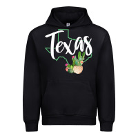 Black texas state map pride cactus vintage texas sweatshirt Urban Hoodie - linhVisuals