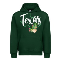 Forest Green texas state map pride cactus vintage texas sweatshirt Urban Hoodie - linhVisuals