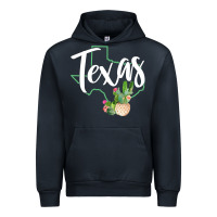 Navy texas state map pride cactus vintage texas sweatshirt Urban Hoodie - linhVisuals