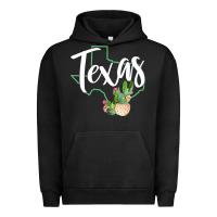 Pigment Black texas state map pride cactus vintage texas sweatshirt Urban Hoodie - linhVisuals