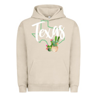 Pigment French Oak texas state map pride cactus vintage texas sweatshirt Urban Hoodie - linhVisuals